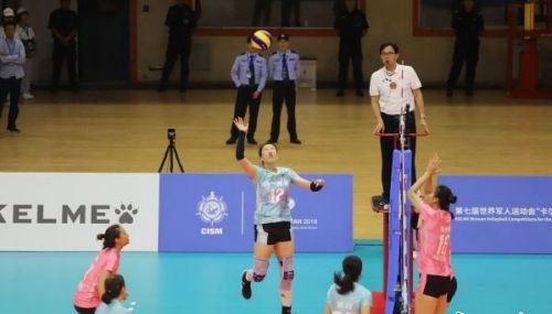軍運(yùn)會(huì)女子排球測(cè)試賽舉行，8天后迎來正式比賽(圖3)