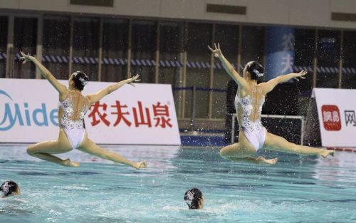 “水上芭蕾”究竟有多美？全國(guó)花樣游泳錦標(biāo)賽武漢“綻放”（附精美圖集）(圖11)